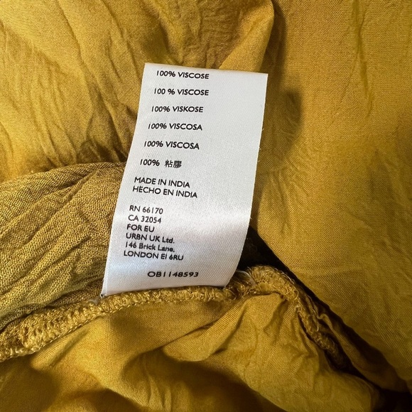 Urban Outfitters Kiari Wide Leg Jumpsuit in Saffron Size Small - Picture 5 of 7